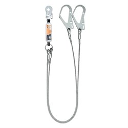 HS-AC22 Двойной строп фиксированной длины с амортизатором (стальной) HS-AC22