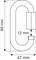 Карабин Oval 10 mm Inox Quick Link | CAMP 0949